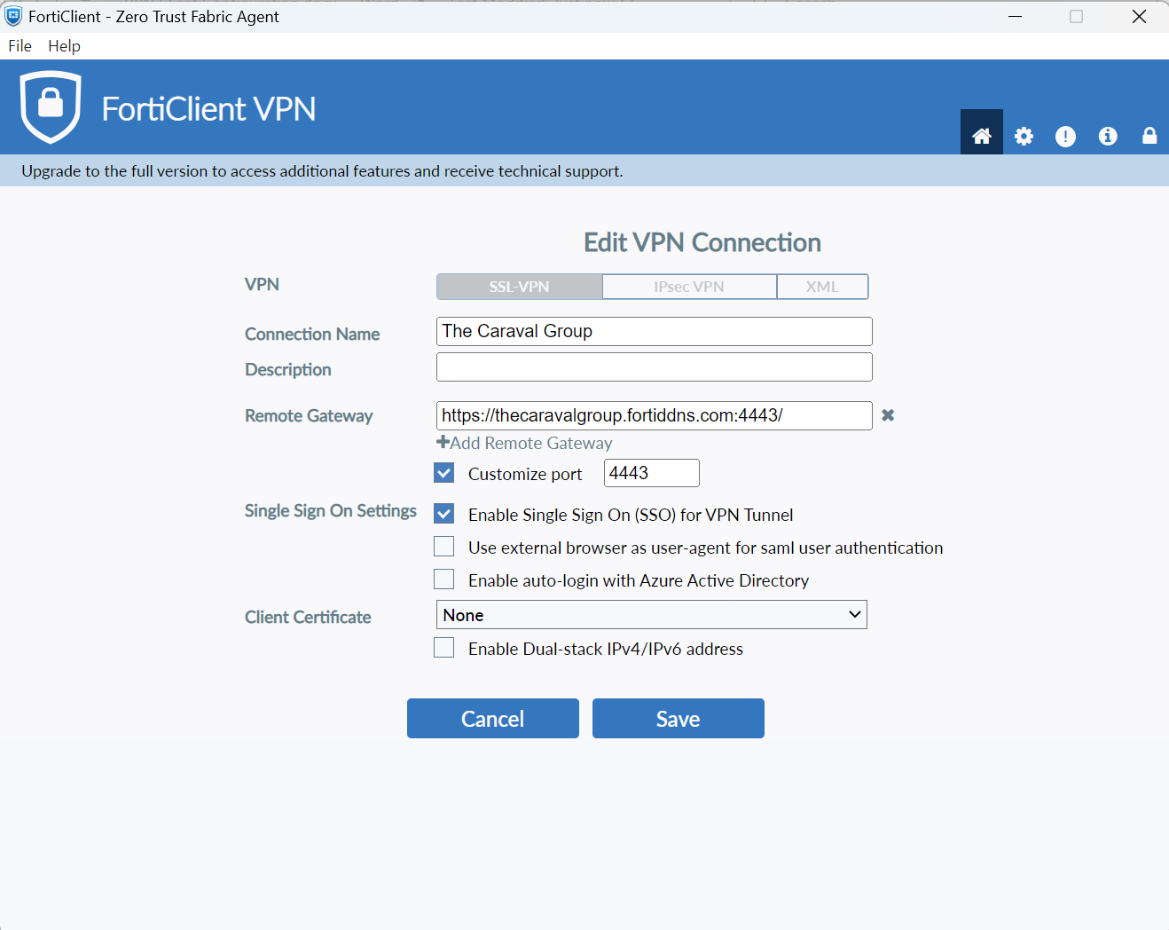 Configurer FortiClient VPN